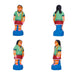 Village Clay Golu Bommai Set - 6 x 5 Inches | Giri Golu Doll/ Navaratri Golu Bomma/ Gombe/ Bommai - Clay Kolu Bommai