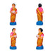Village Clay Golu Bommai Set - 6 x 5 Inches | Giri Golu Doll/ Navaratri Golu Bomma/ Gombe/ Bommai - Clay Kolu Bommai