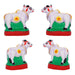 Village Clay Golu Bommai Set - 6 x 5 Inches | Giri Golu Doll/ Navaratri Golu Bomma/ Gombe/ Bommai - Clay Kolu Bommai