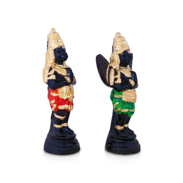 Garuda Hanuman Clay Golu bommai - 10.5 x 6.5 Inches | Giri Golu Doll/ Navaratri Golu Bommai/ Gombe/ Bommalu
