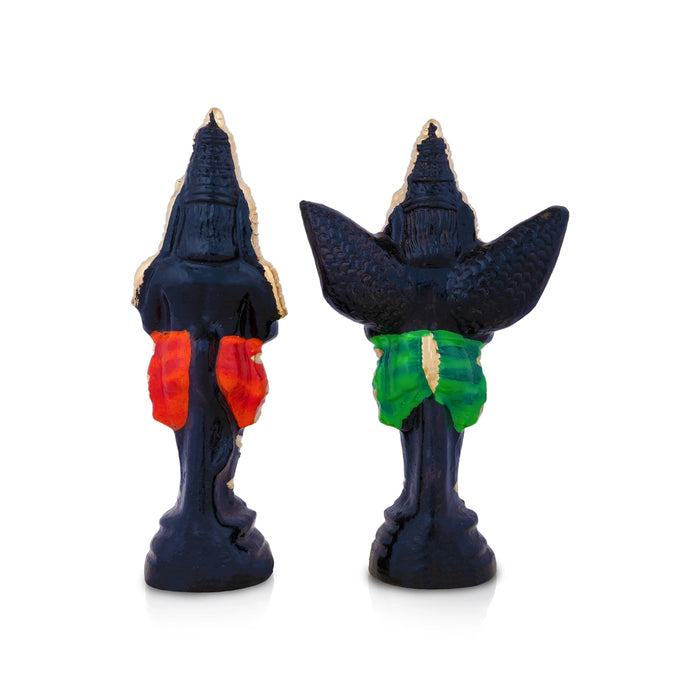 Garuda Hanuman Clay Golu bommai - 10.5 x 6.5 Inches | Giri Golu Doll/ Navaratri Golu Bommai/ Gombe/ Bommalu