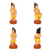 Krishna Leela Clay Golu Bommai Set - 7.5 x 5.5 Inches | Giri Golu Doll/ Navaratri Golu Bomma/ Gombe/ Bommai - Clay Kolu Bommai