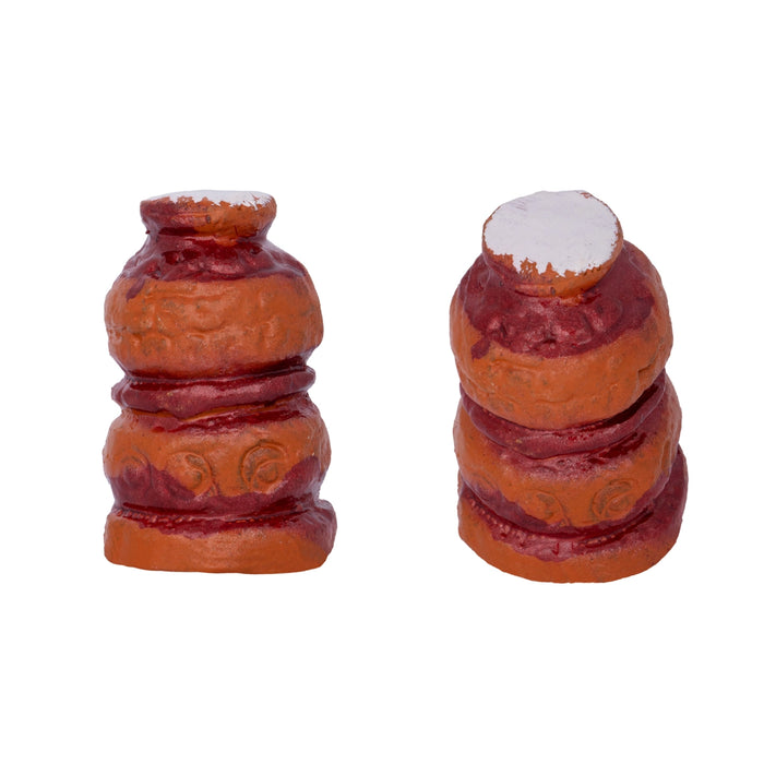 Krishna Leela Clay Golu Bommai Set - 7.5 x 5.5 Inches | Giri Golu Doll/ Navaratri Golu Bomma/ Gombe/ Bommai - Clay Kolu Bommai
