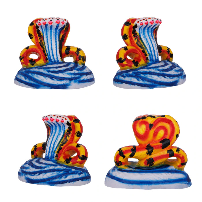 Krishna Leela Clay Golu Bommai Set - 7.5 x 5.5 Inches | Giri Golu Doll/ Navaratri Golu Bomma/ Gombe/ Bommai - Clay Kolu Bommai