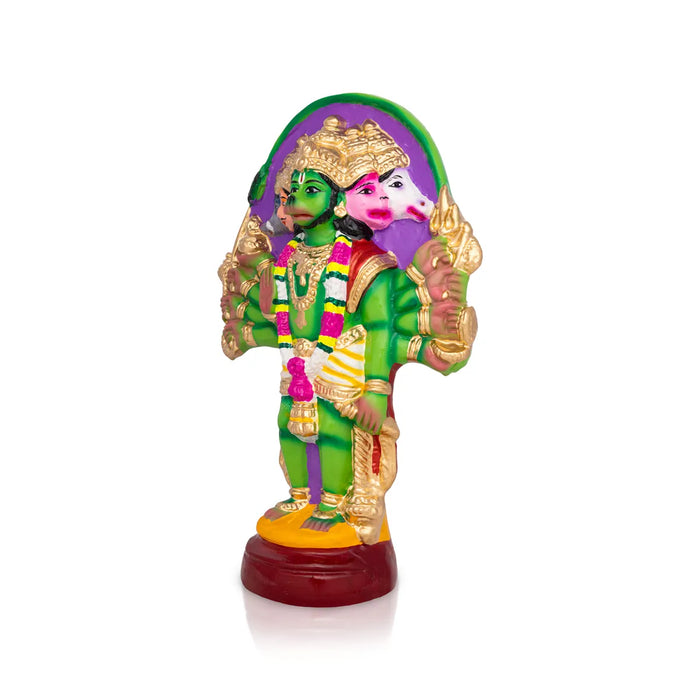 Panchamukha Hanuman Paper Mache Golu Bommai – 13 X 7.5 Inches | Giri Golu Doll / Navaratri Golu Bomma / Gombe / Bommai