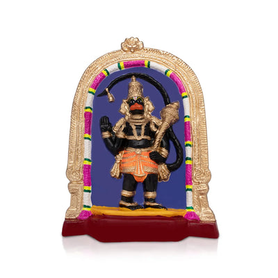 Veera Hanuman Paper Mache Golu Bommai – 13 X 10.5 Inches | Giri Golu Doll / Navaratri Golu Bomma / Gombe / Bommai