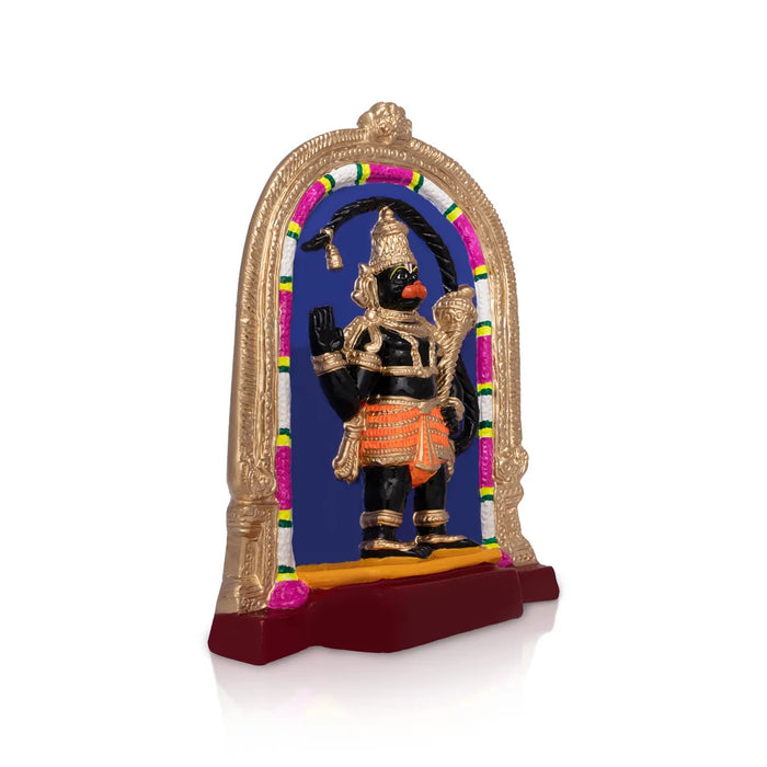 Veera Hanuman Paper Mache Golu Bommai – 13 X 10.5 Inches | Giri Golu Doll / Navaratri Golu Bomma / Gombe / Bommai