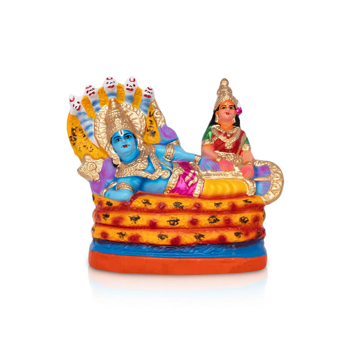 Ranganathar with Lakshmi Paper Mache Golu Bommai – 9 X 8 Inches | Giri Golu Doll / Navaratri Golu Display / Gombe / Bommai