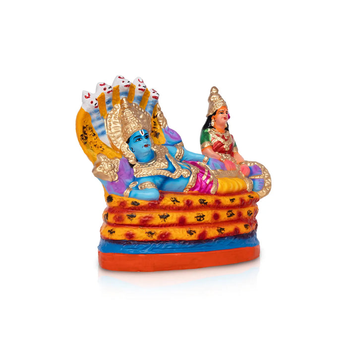 Ranganathar with Lakshmi Paper Mache Golu Bommai – 9 X 8 Inches | Giri Golu Doll / Navaratri Golu Display / Gombe / Bommai