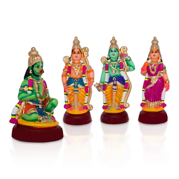 Ramar Set Paper Mache Golu Bommai – 10 X 5 Inches | Giri Golu Doll / Navaratri Golu Bomma / Gombe / Bommai