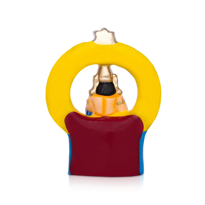 Ayyappan Clay Idol Golu Bommai – 10.5 X 8 Inches | Giri Golu Doll / Navaratri Gombe / Kolu Bommai