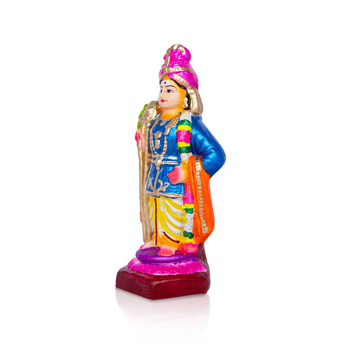 Raja Murugar Clay Golu Bommai – 9.5 X 3.5 Inches | Giri Golu Doll / Navaratri Golu Bomma / Gombe / Bommai