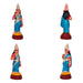 Murugan Valli Deivanai Clay Golu Bommai Set- 9.5 x 6 Inches | Giri Golu Doll/Navaratri Golu Bomma/Gombe/Bommai - Clay Kolu Bommai