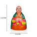Thatha Paati Clay Golu Bommai Pair - 8 x 5.5 Inches | Golu Doll / Navaratri Golu Bomma / Gombe / Bommai - Clay Kolu Bommai