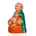 Thatha Paati Clay Golu Bommai Pair - 8 x 5.5 Inches | Golu Doll / Navaratri Golu Bomma / Gombe / Bommai - Clay Kolu Bommai