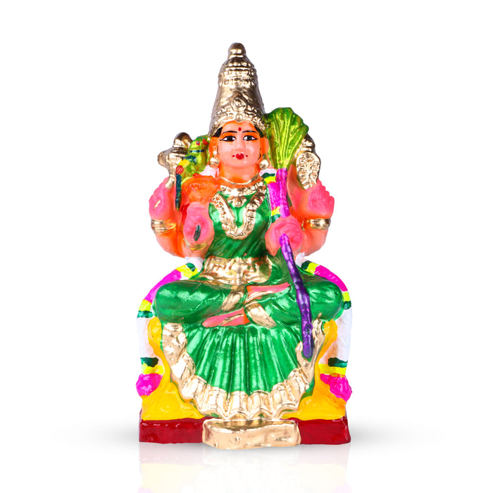 Kamakshi Clay Golu Bommai - 10 x 5.5 Inches | Giri Golu Doll/ Navaratri Golu Bomma/Gombe/Bommai