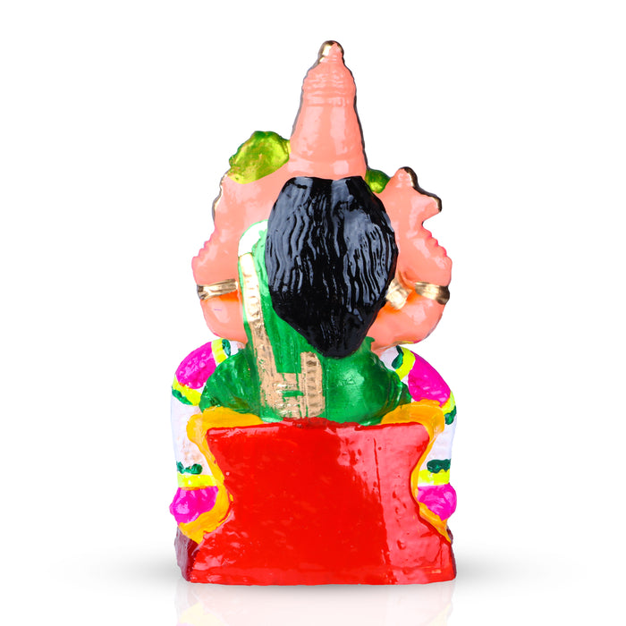 Kamakshi Clay Golu Bommai - 10 x 5.5 Inches | Giri Golu Doll/ Navaratri Golu Bomma/Gombe/Bommai