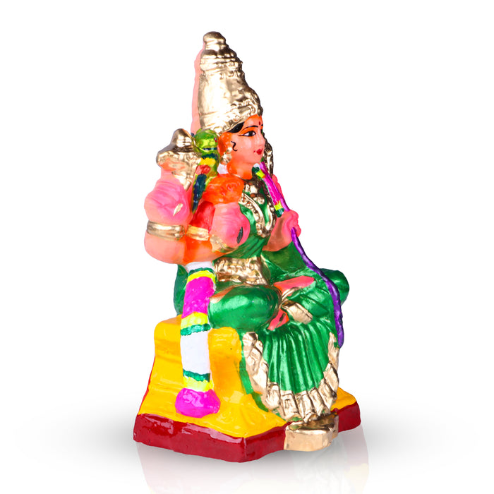 Kamakshi Clay Golu Bommai - 10 x 5.5 Inches | Giri Golu Doll/ Navaratri Golu Bomma/Gombe/Bommai