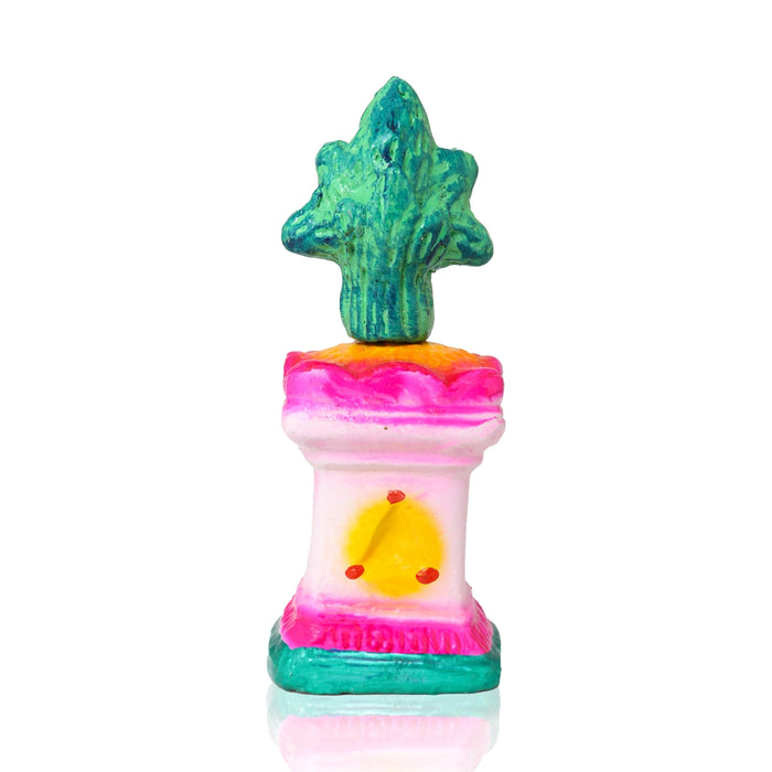 Thulasi Madam Clay Golu Bommai Set - 8 x 3 Inches | 6 Pcs/ Giri Golu Goll/ Navartri Kolu Bommai/ Gombe/ Bommalu