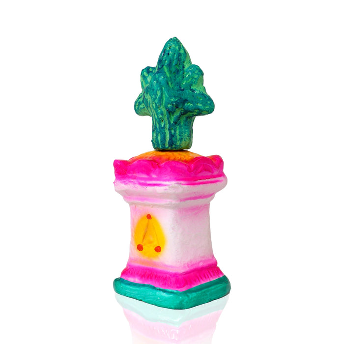 Thulasi Madam Clay Golu Bommai Set - 8 x 3 Inches | 6 Pcs/ Giri Golu Goll/ Navartri Kolu Bommai/ Gombe/ Bommalu