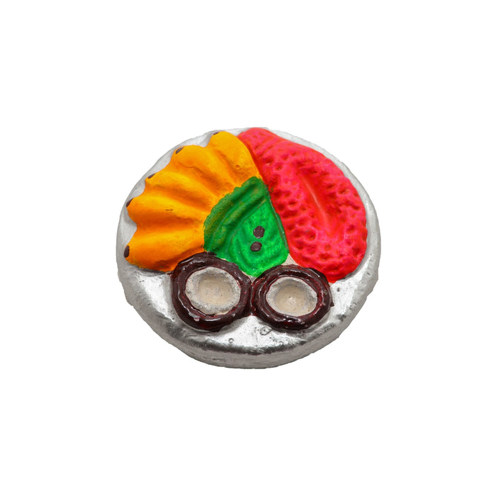 Thulasi Madam Clay Golu Bommai Set - 8 x 3 Inches | 6 Pcs/ Giri Golu Goll/ Navartri Kolu Bommai/ Gombe/ Bommalu