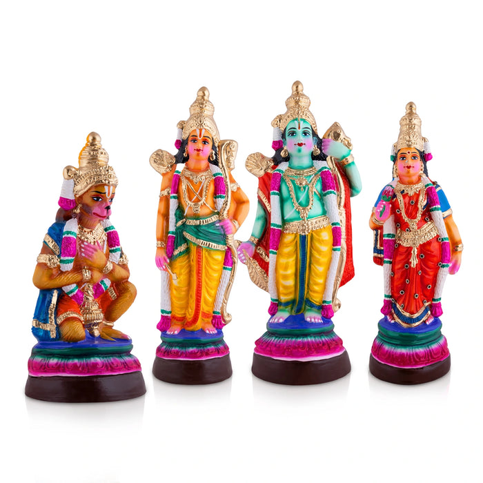 Ramar Paper Mache Golu Bommai Set - 21 x 9 Inches | Giri Golu Doll/ Navaratri Golu Bommalu/ Gombe/ Bommai