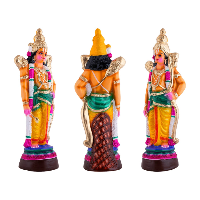Ramar Paper Mache Golu Bommai Set - 21 x 9 Inches | Giri Golu Doll/ Navaratri Golu Bommalu/ Gombe/ Bommai