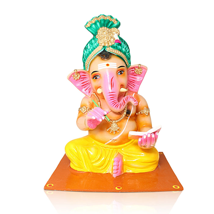 Gurukulam Ganesh Murti Paper Mache Golu Bommai Set- 16 X 12 Inches | Giri Golu Doll/Navaratri Golu Bommai/Gombe - Paper Mache Kolu Bommai