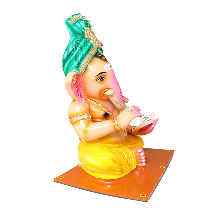 Gurukulam Ganesh Murti Paper Mache Golu Bommai Set- 16 X 12 Inches | Giri Golu Doll/Navaratri Golu Bommai/Gombe - Paper Mache Kolu Bommai
