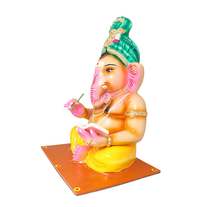 Gurukulam Ganesh Murti Paper Mache Golu Bommai Set- 16 X 12 Inches | Giri Golu Doll/Navaratri Golu Bommai/Gombe - Paper Mache Kolu Bommai