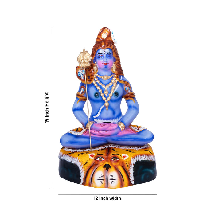 Shivan Paper Mache Golu Bommai - 19 x 12 Inches | Giri Golu Doll/ Navaratri Golu Bomma/ Gombe/ Bommalu
