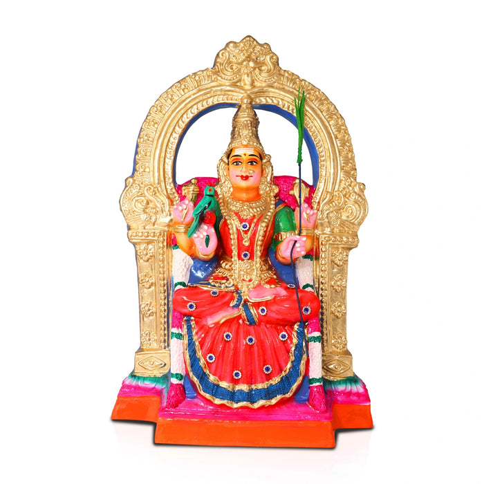 Kamakshi Amman Paper Mache Golu Bommai - 17 x 11 Inches | Giri Navaratri Golu Doll/ Kolu Bomma/ Gombe
