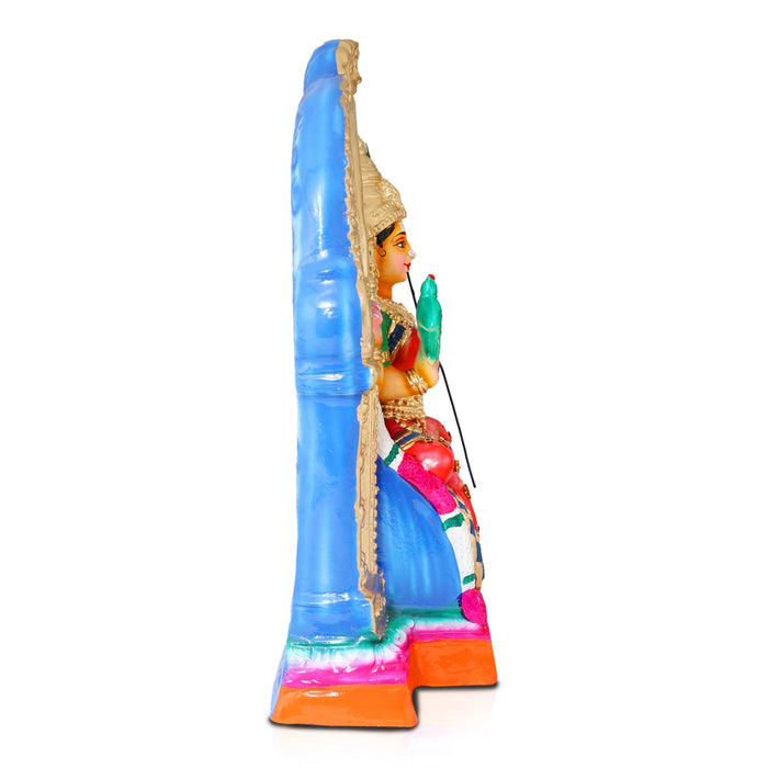 Kamakshi Amman Paper Mache Golu Bommai - 17 x 11 Inches | Giri Navaratri Golu Doll/ Kolu Bomma/ Gombe