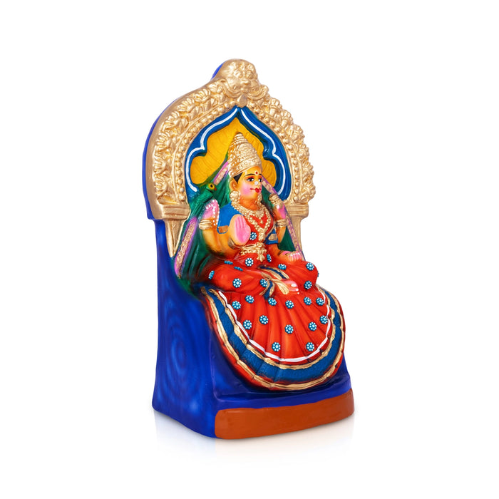 Sharadhambal Paper Mache Golu Bommai - 16 x 9 Inches | Giri Golu Doll/ Navaratri Golu Bomma/ Gombe/ Bommai