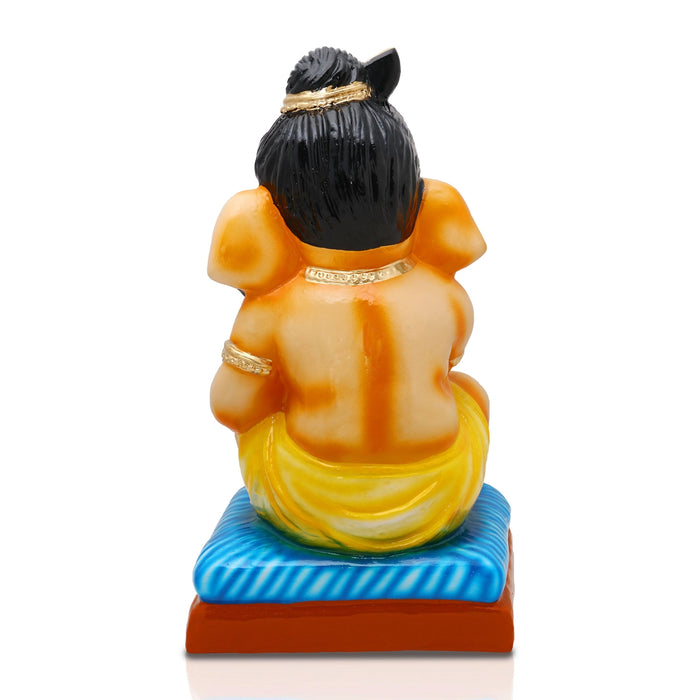 Ganesha With Rat Paper Mache Golu Bommai - 15 x 9.5 Inches | Giri Golu Doll/ Navaratri Golu Bomma/Gombe/Bommai