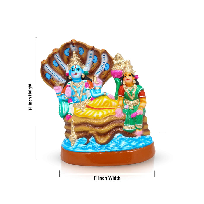 Lakshmi Ranganathar Paper Mache Golu Bommai - 14 x 11 Inches | Giri Golu Doll/ Navaratri Gombe/ Golu Bommai