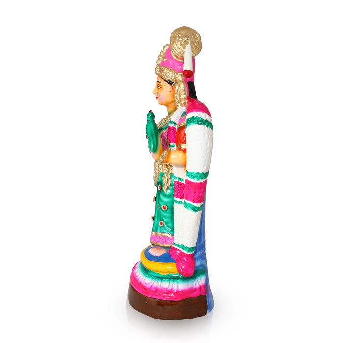 Andal Devi Paper Mache Golu Bommai - 17 x 7 Inches | Giri Golu Doll/ Navaratri Golu Bomma/ Gombe/ Bommai