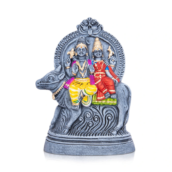 Rishaba Vahanam Clay Golu Bommai - 11 x 7 Inches | Giri Golu Goll/ Navartri Kolu Bommai/ Bomma/ Dasara Doll
