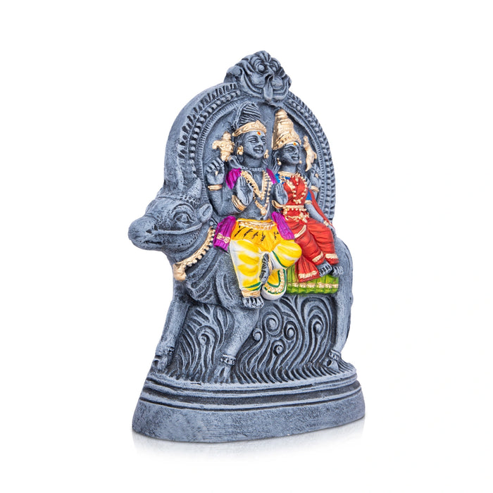 Rishaba Vahanam Clay Golu Bommai - 11 x 7 Inches | Giri Golu Goll/ Navartri Kolu Bommai/ Bomma/ Dasara Doll