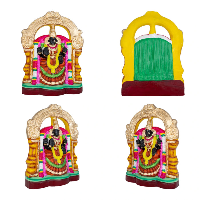 Perumal Thayar Clay Golu Bommai Pair - 14 x 8 Inches | Giri Golu Doll/ Navaratri Golu Bomma/ Gombe/ Bommai