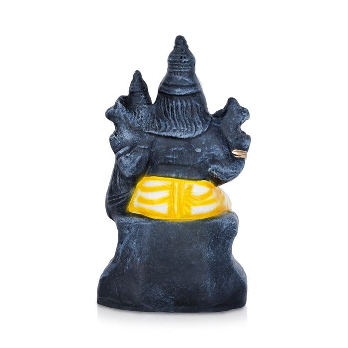 Lakshmi Narasimhar Clay Golu Bommai - 9 x 5 Inches | Stone Finish/ Giri Golu Doll/ Navaratri Golu Bommalu