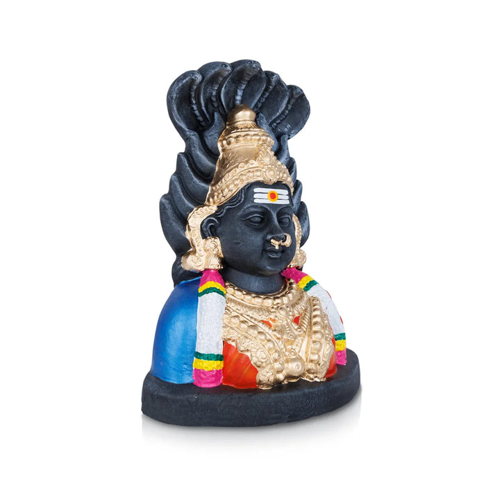 Sri Mariamman Stone Finish Clay Golu Bommai – 13 X 9.5 Inches | Giri Golu Doll / Navaratri Golu Bomma / Gombe / Bommai