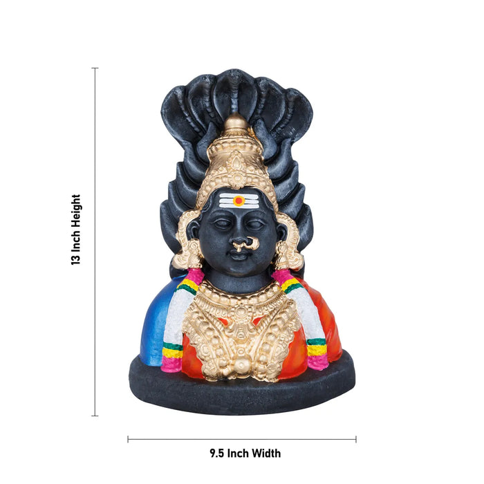 Sri Mariamman Stone Finish Clay Golu Bommai – 13 X 9.5 Inches | Giri Golu Doll / Navaratri Golu Bomma / Gombe / Bommai