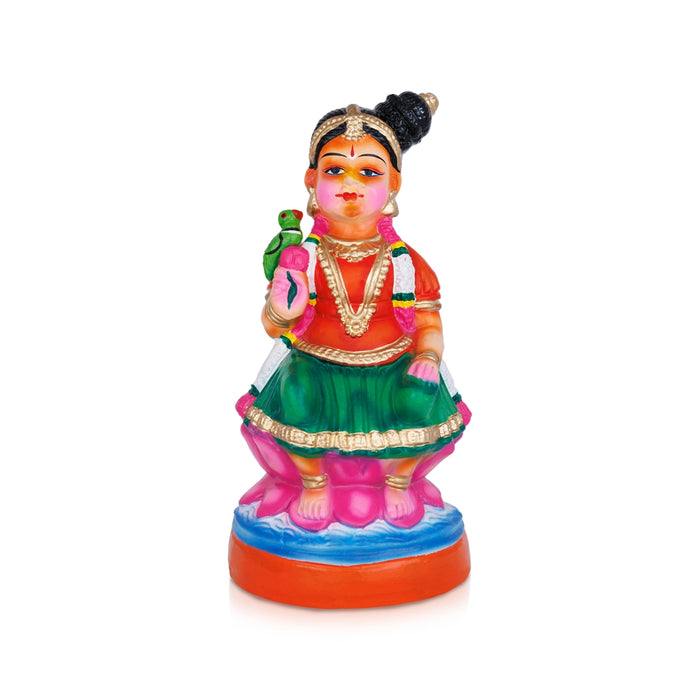 Bala Andal Clay Golu Bommai - 11 x 6 Inches | Giri Golu Doll/ Navaratri Golu Bomma/Gombe/Bommai