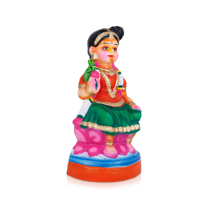 Bala Andal Clay Golu Bommai - 11 x 6 Inches | Giri Golu Doll/ Navaratri Golu Bomma/Gombe/Bommai