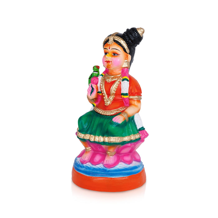 Bala Andal Clay Golu Bommai - 11 x 6 Inches | Giri Golu Doll/ Navaratri Golu Bomma/Gombe/Bommai