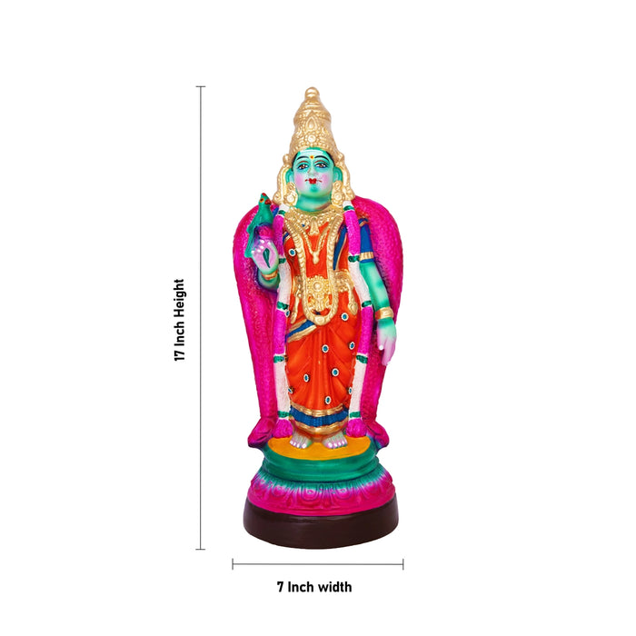Meenakshi Paper Mache Golu Bommai - 17 x 7 Inches | Giri Golu Doll/ Navaratri Kolu Bommalu/ Gombe