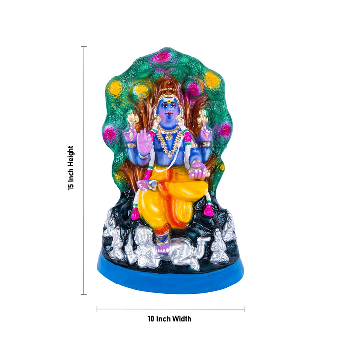 Dakshinamoorti Paper Mache Golu Bommai - 15 x 10 Inches | Giri Golu Doll/ Navaratri Golu Bomma/ Dasara Doll