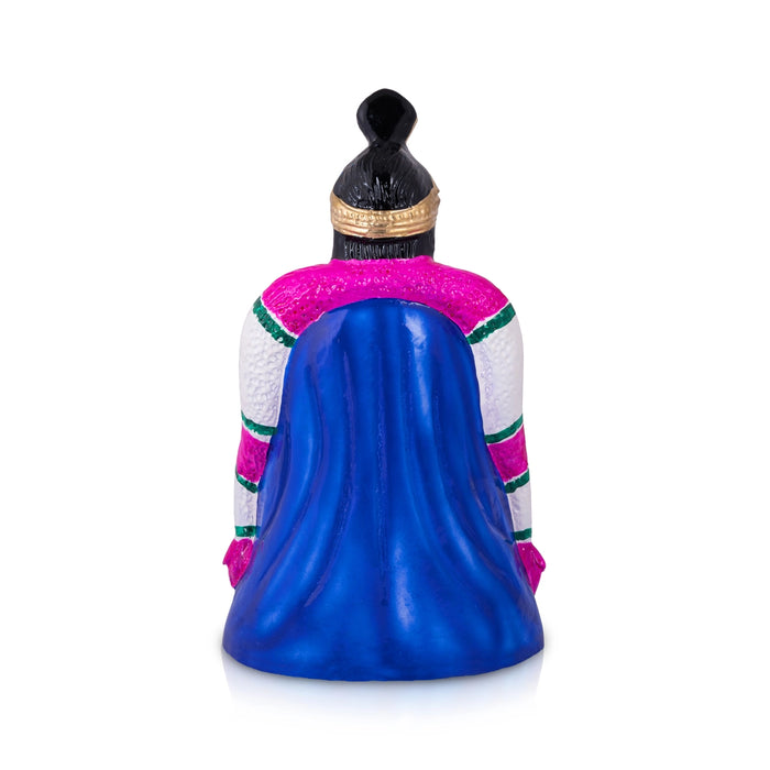 Annapoorni Paper Mache Golu Bommai - 13.5 x 7.75 Inches | Giri Golu Doll/ Navaratri Golu Bomma/Gombe/Bommai