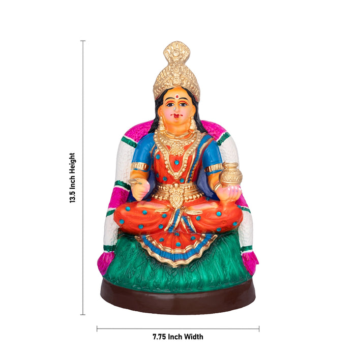 Annapoorni Paper Mache Golu Bommai - 13.5 x 7.75 Inches | Giri Golu Doll/ Navaratri Golu Bomma/Gombe/Bommai